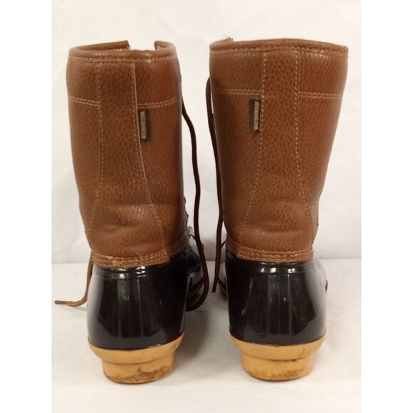 JBU by Jambu Maplewood Women's Black/Brown Duck Boots Size 11M - Picture 4 of 8